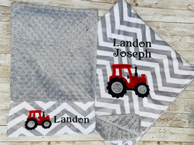 Tractor baby online blanket