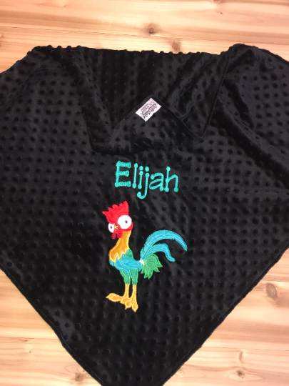 Hei Hei from Moana- Personalized Minky Baby Blanket