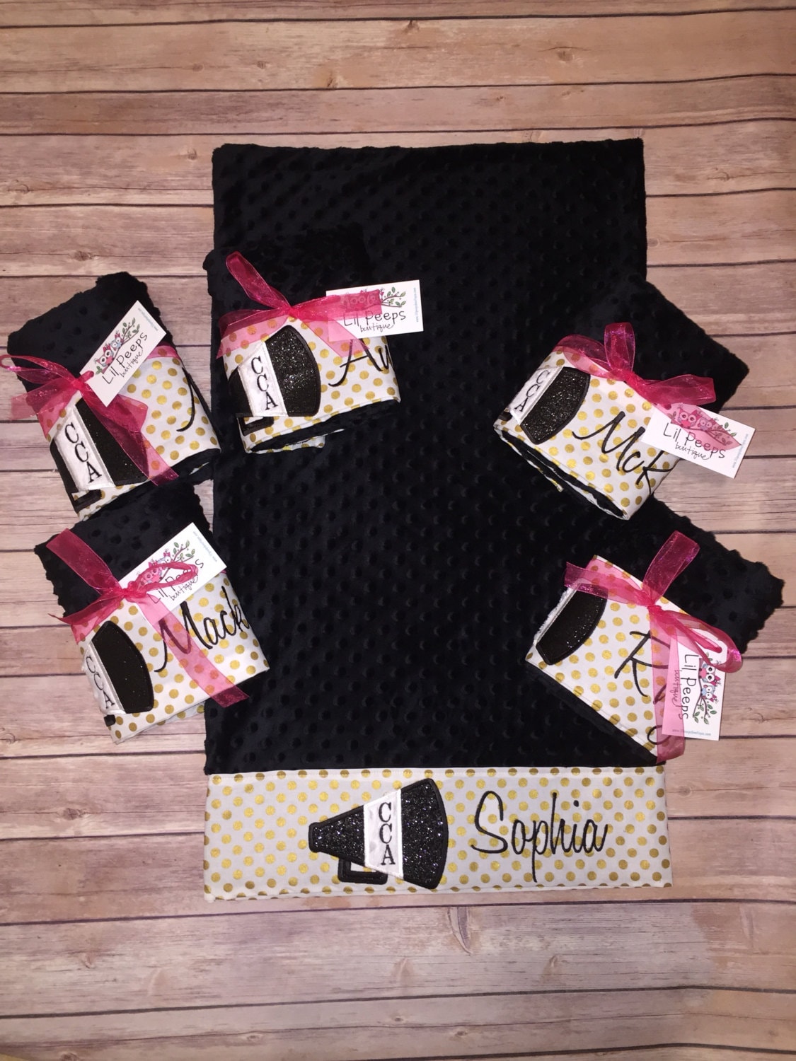 Cheerleader Pillowcase -Custom Minky Pillowcase - Megaphone