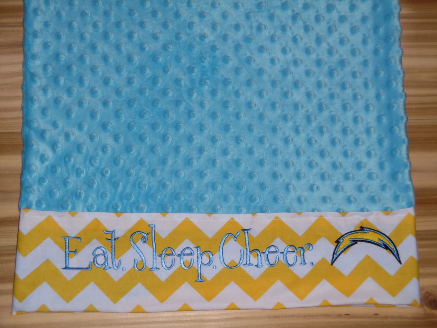 Eat. Sleep. Cheer.  - Cheerleader Pillowcase -Custom Minky Pillowcase