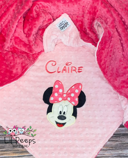 Personalized mickey mouse blanket