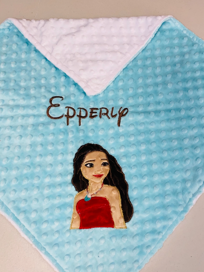 Moana- Personalized Minky Blanket