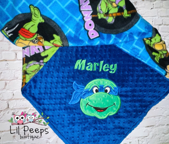 Personalized Ninja Turtle Baby Boy Blanket | Custom Face & Name Boy  Blanket, Customized Blanket